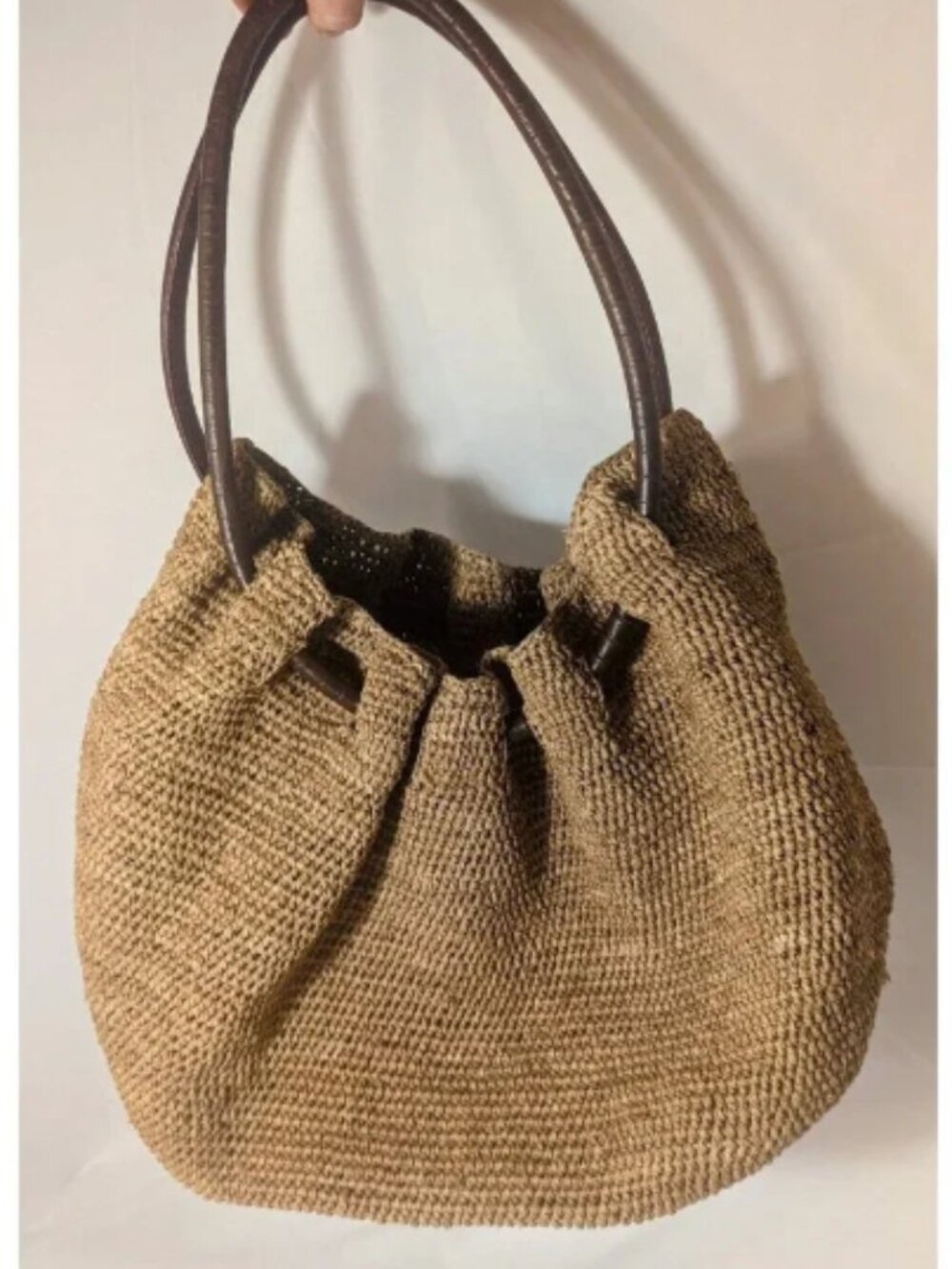 Like New Raffia / Rattan MZ Wallace hobo/tote bag, can fit a lot of stuff inside